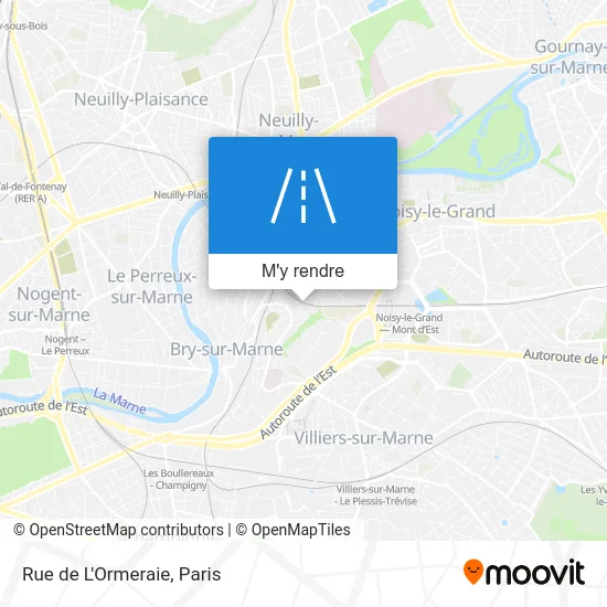 Rue de L'Ormeraie plan