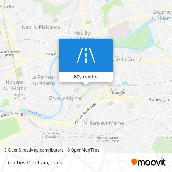 Rue Des Coudrais plan