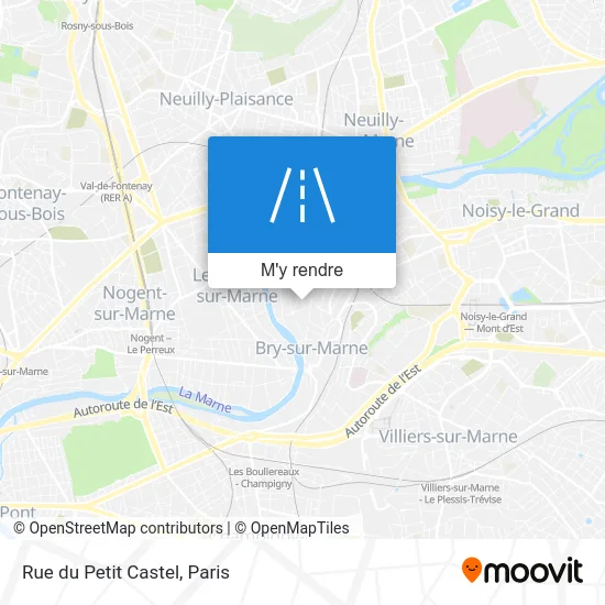 Rue du Petit Castel plan