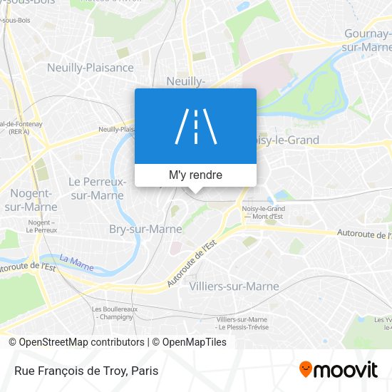 Rue François de Troy plan