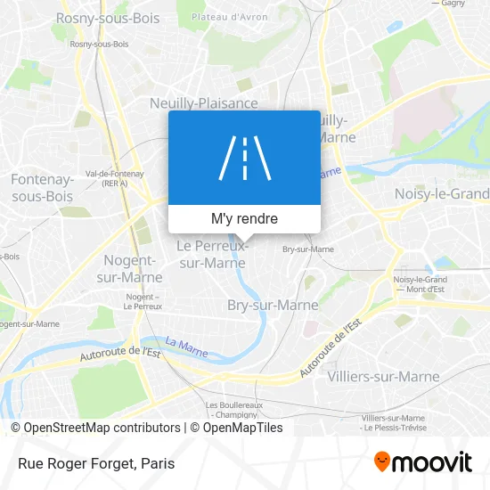 Rue Roger Forget plan