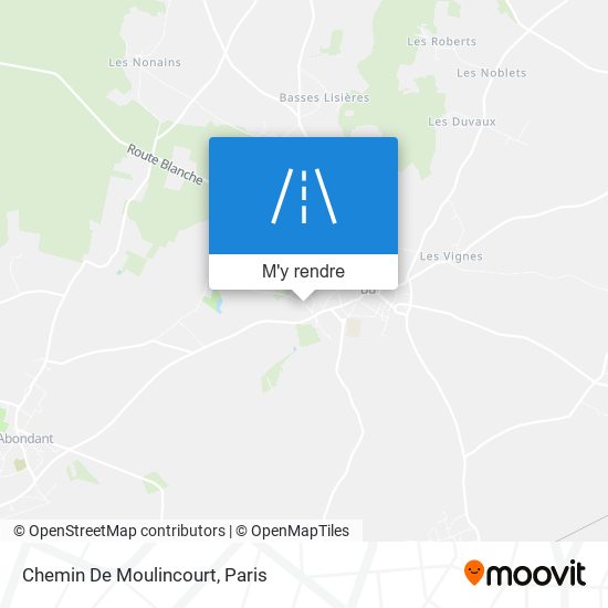 Chemin De Moulincourt plan