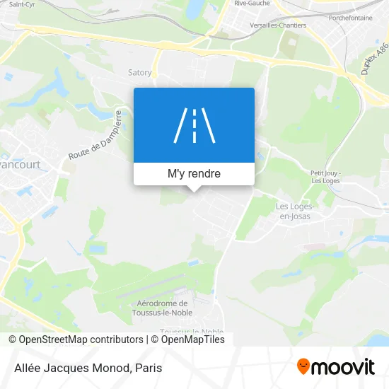 Allée Jacques Monod plan