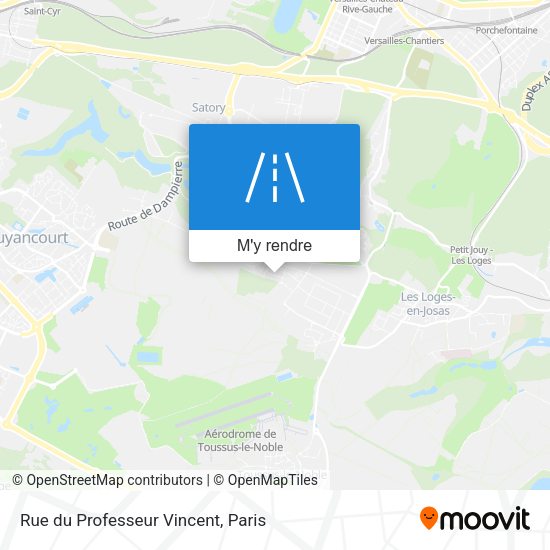 Rue du Professeur Vincent plan
