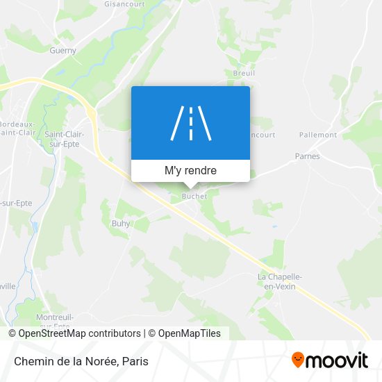 Chemin de la Norée plan
