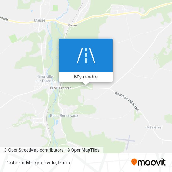 Côte de Moignunville plan