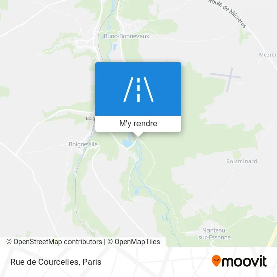 Rue de Courcelles plan