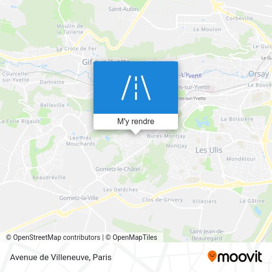 Avenue de Villeneuve plan