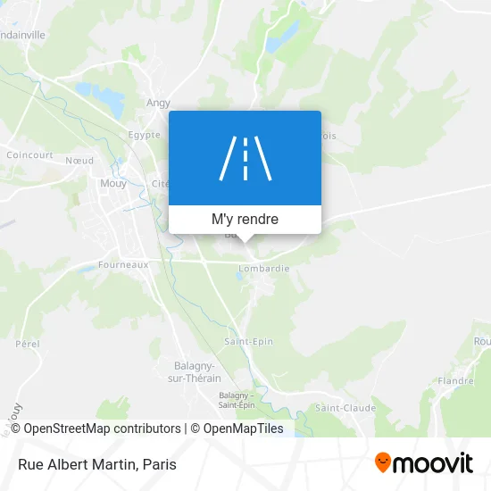 Rue Albert Martin plan