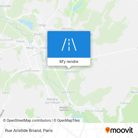 Rue Aristide Briand plan