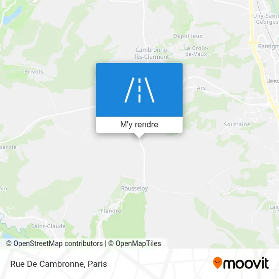 Rue De Cambronne plan