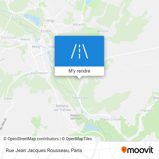 Rue Jean Jacques Rousseau plan