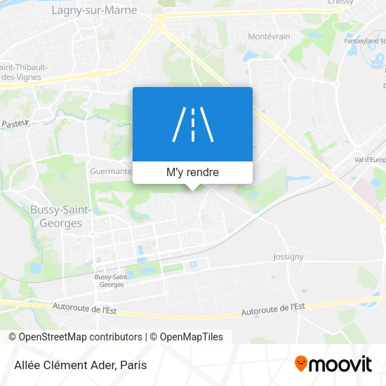Allée Clément Ader plan