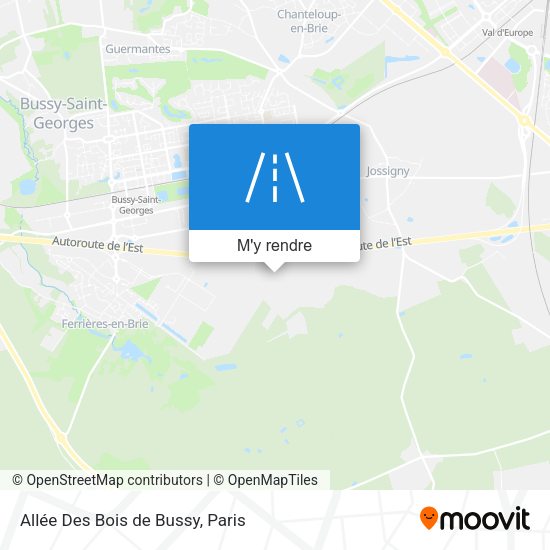 Allée Des Bois de Bussy plan