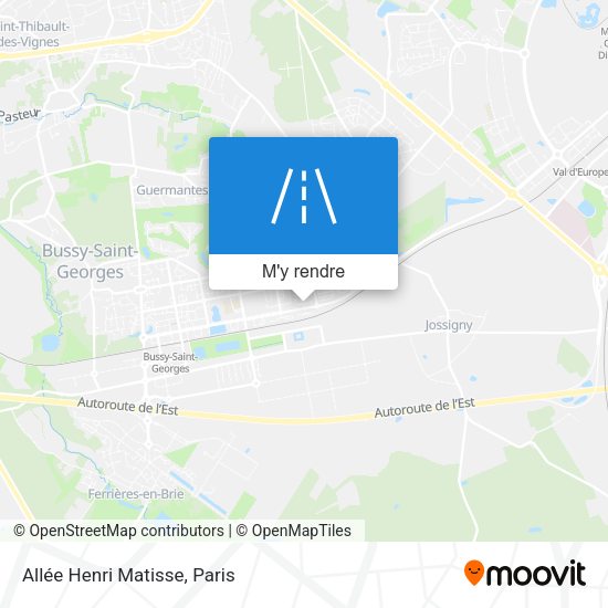 Allée Henri Matisse plan