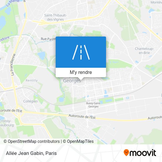 Allée Jean Gabin plan