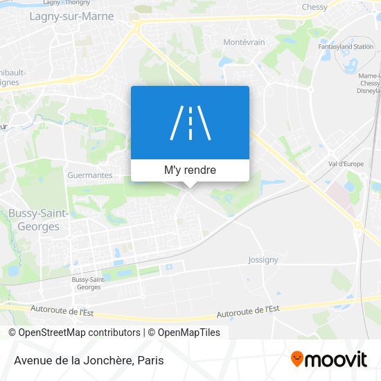 Avenue de la Jonchère plan