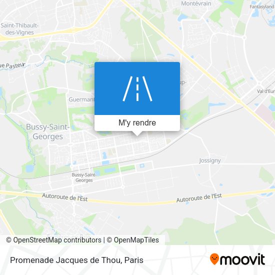 Promenade Jacques de Thou plan