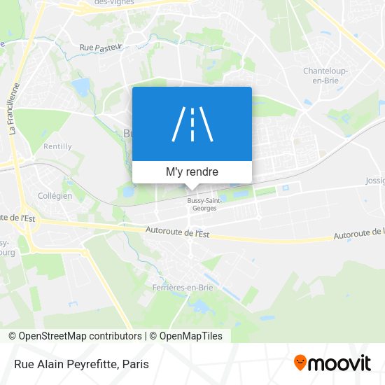 Rue Alain Peyrefitte plan