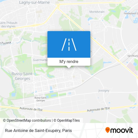 Rue Antoine de Saint-Exupéry plan
