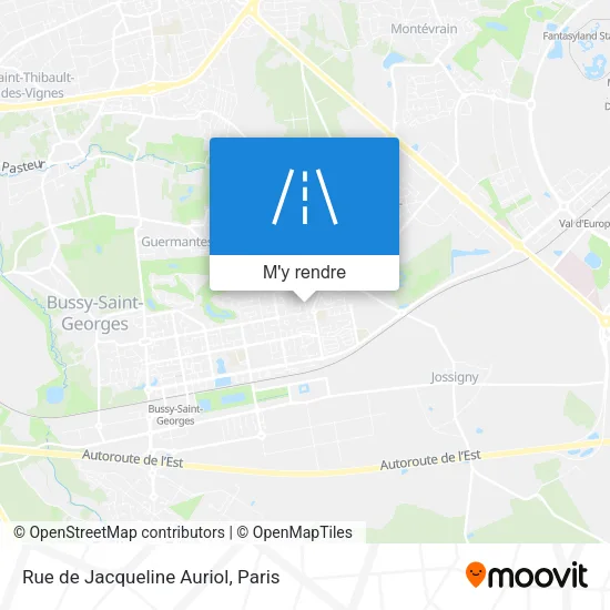 Rue de Jacqueline Auriol plan
