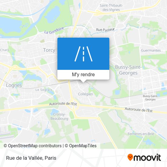 Rue de la Vallée plan