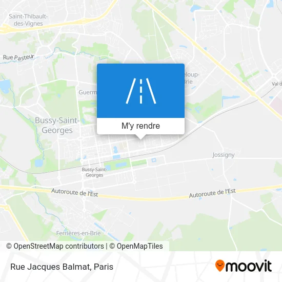 Rue Jacques Balmat plan