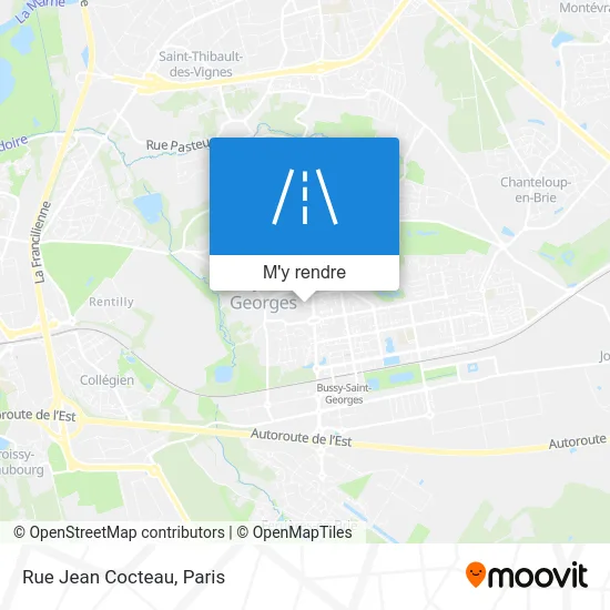 Rue Jean Cocteau plan