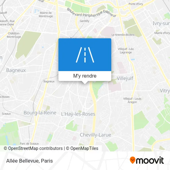 Allée Bellevue plan