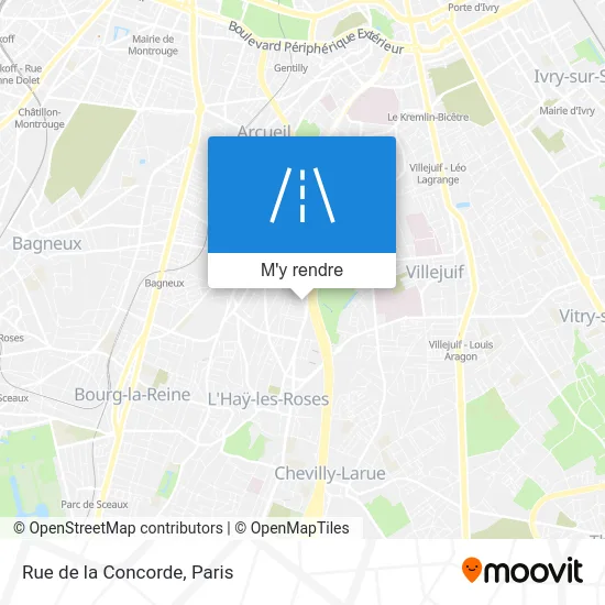 Rue de la Concorde plan