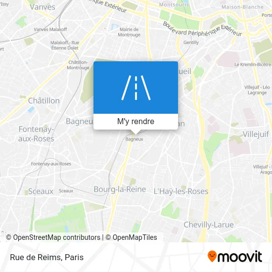 Rue de Reims plan