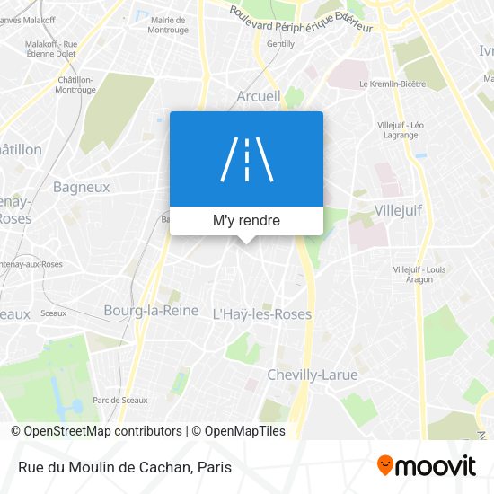 Rue du Moulin de Cachan plan