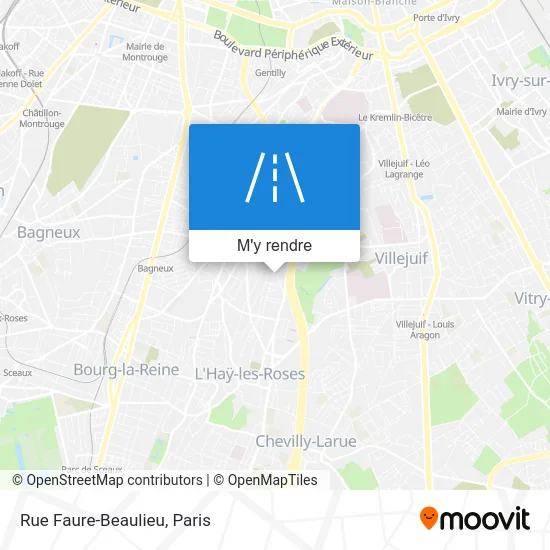 Rue Faure-Beaulieu plan