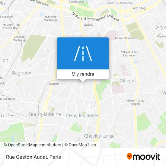 Rue Gaston Audat plan