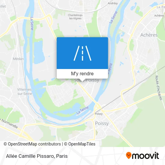 Allée Camille Pissaro plan