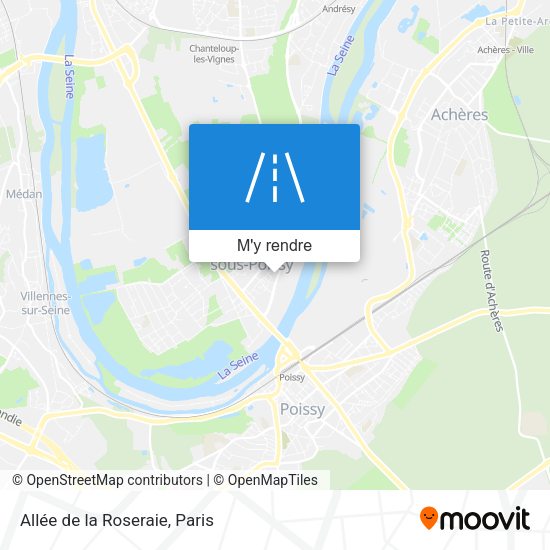 Allée de la Roseraie plan