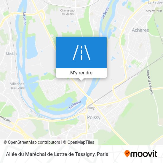 Allée du Maréchal de Lattre de Tassigny plan