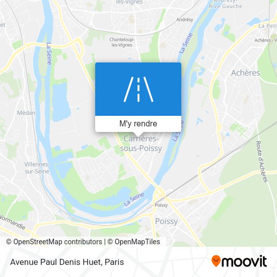 Avenue Paul Denis Huet plan