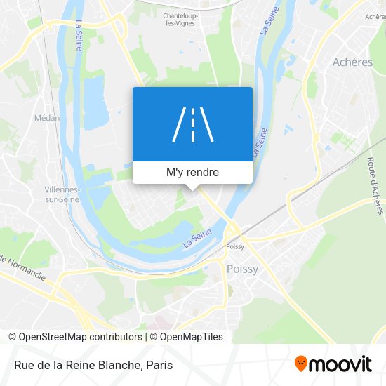 Rue de la Reine Blanche plan