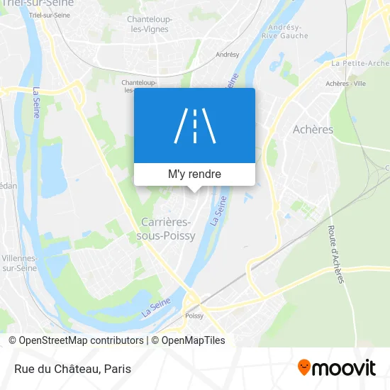 Rue du Château plan