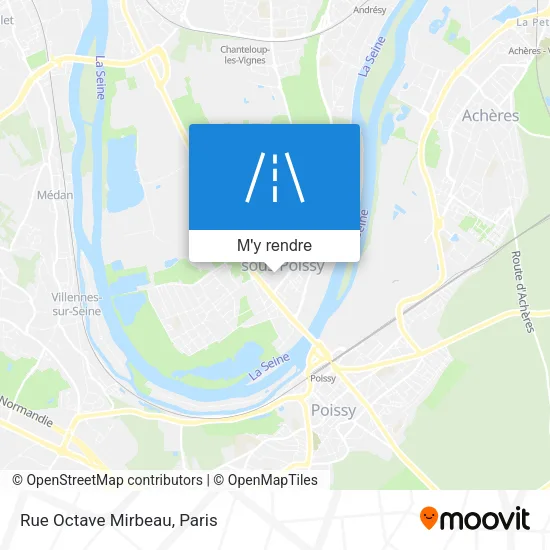 Rue Octave Mirbeau plan