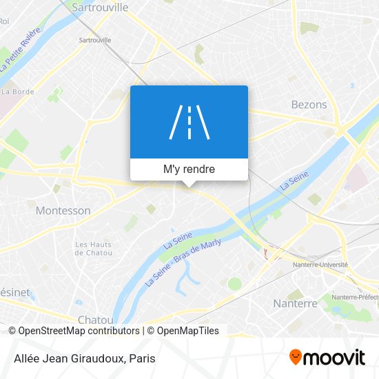 Allée Jean Giraudoux plan