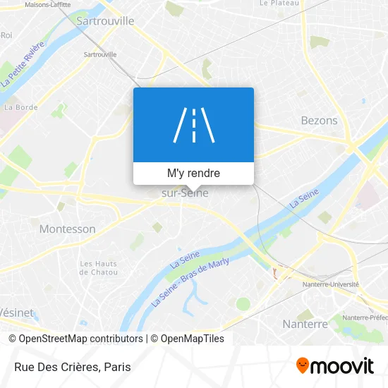 Rue Des Crières plan