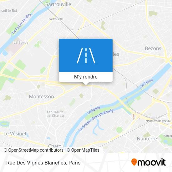 Rue Des Vignes Blanches plan