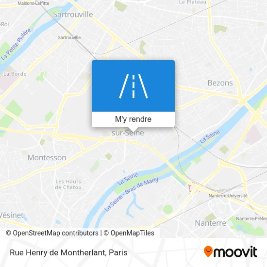 Rue Henry de Montherlant plan