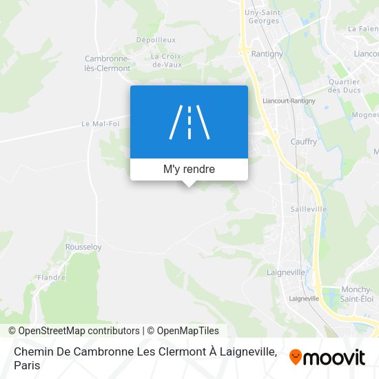 Chemin De Cambronne Les Clermont À Laigneville plan