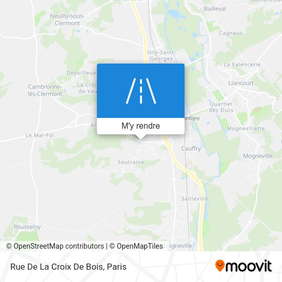 Rue De La Croix De Bois plan
