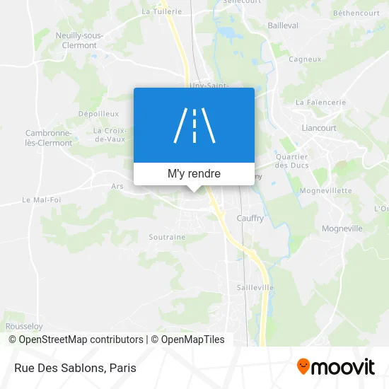 Rue Des Sablons plan