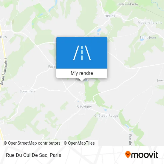 Rue Du Cul De Sac plan