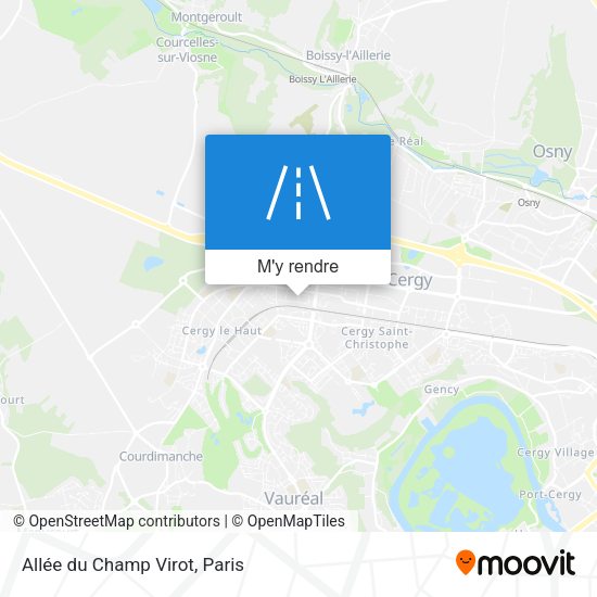 Allée du Champ Virot plan